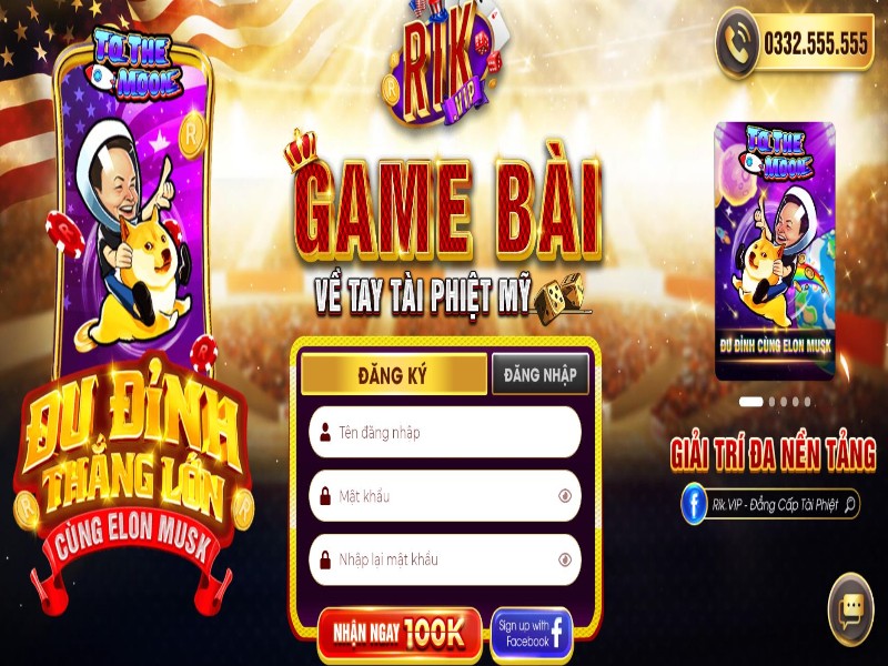 Cách đăng ký đơn giản, nhanh chóng tài khoản tại cổng game Rikvip