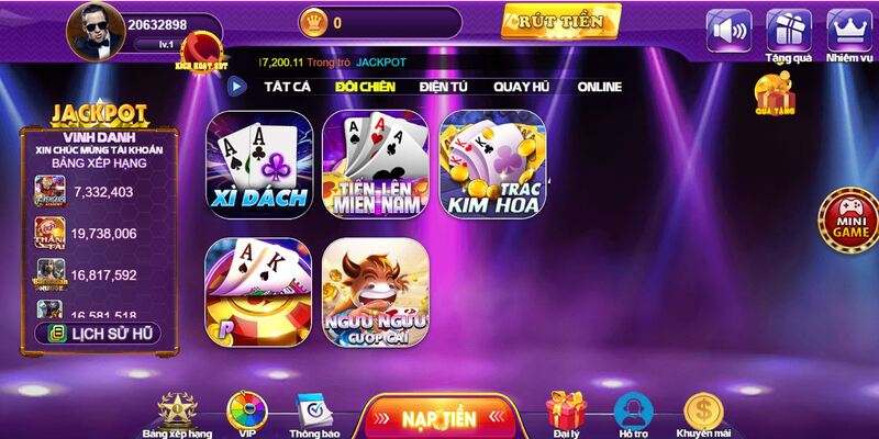 Kho game bài đẳng cấp của 68gamebai